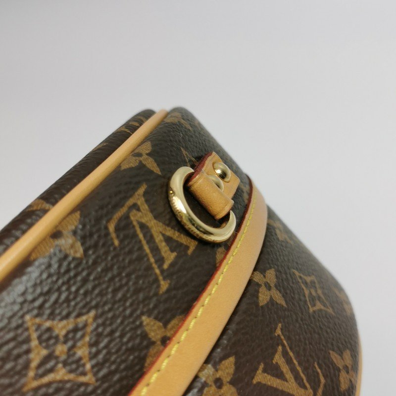 Louis Vuitton (LV) Boite Chapeau小號植鞣革Monogram印花圓餅包斜挎包單肩包芯片款-12