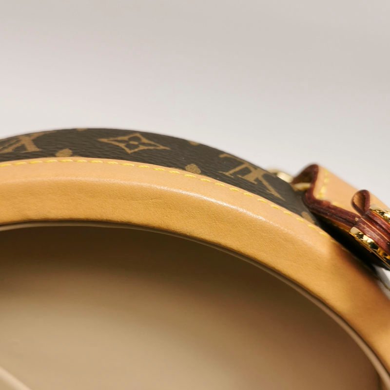 Louis Vuitton (LV) Boite Chapeau小號植鞣革Monogram印花圓餅包斜挎包單肩包芯片款-16