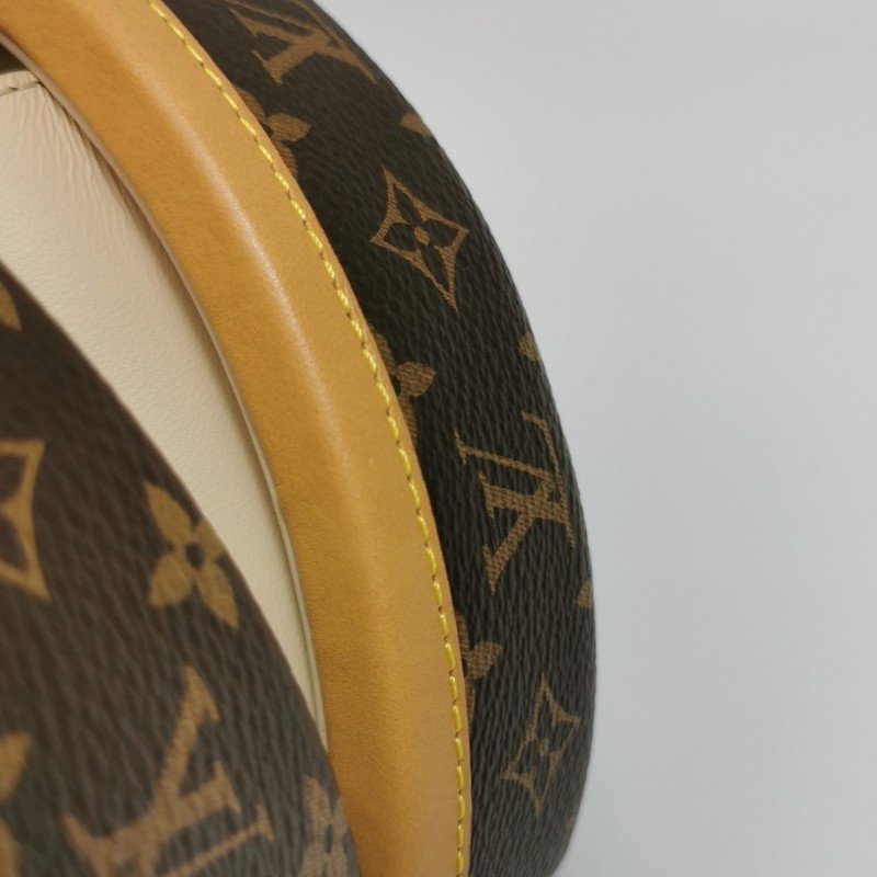 Louis Vuitton (LV) Boite Chapeau小號植鞣革Monogram印花圓餅包斜挎包單肩包芯片款-17