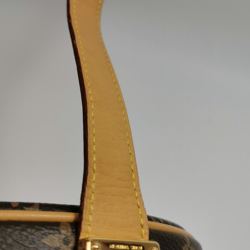 Louis Vuitton (LV) Boite Chapeau小號植鞣革Monogram印花圓餅包斜挎包單肩包芯片款-22