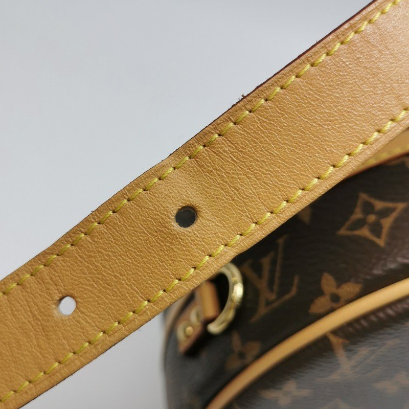 Louis Vuitton (LV) Boite Chapeau小號植鞣革Monogram印花圓餅包斜挎包單肩包芯片款-24