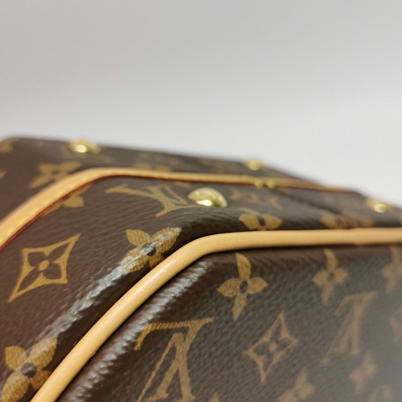 Louis Vuitton (LV) Boite Chapeau小號植鞣革Monogram印花圓餅包斜挎包單肩包芯片款-25