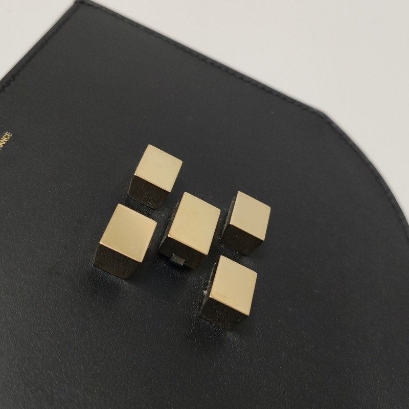 Hermes Mosaique馬賽克純色方形鎖扣馬鞍包斜挎包Tadelakt牛皮香檳金扣89黑色D刻-9