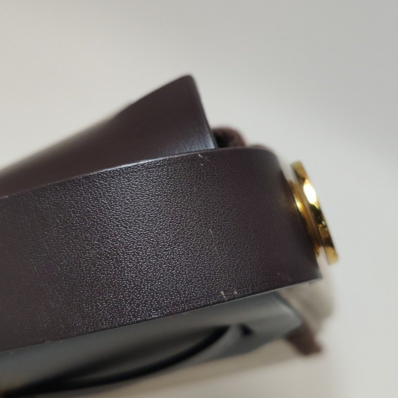 Hermes Herbag20馬鞍釘鎖扣斜挎包Hunter牛皮帆布金扣46烏木色米白色W刻-9