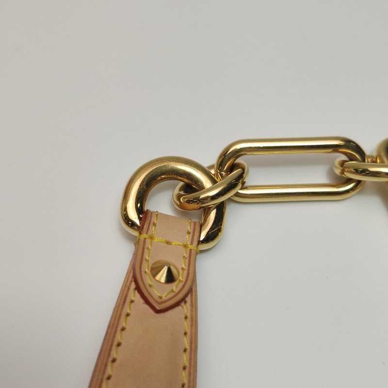 Louis Vuitton (LV) Judy植鞣革白三彩鏤空提手單肩包-13