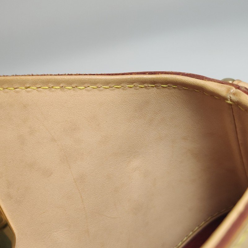 Louis Vuitton (LV) Judy植鞣革白三彩鏤空提手單肩包-17