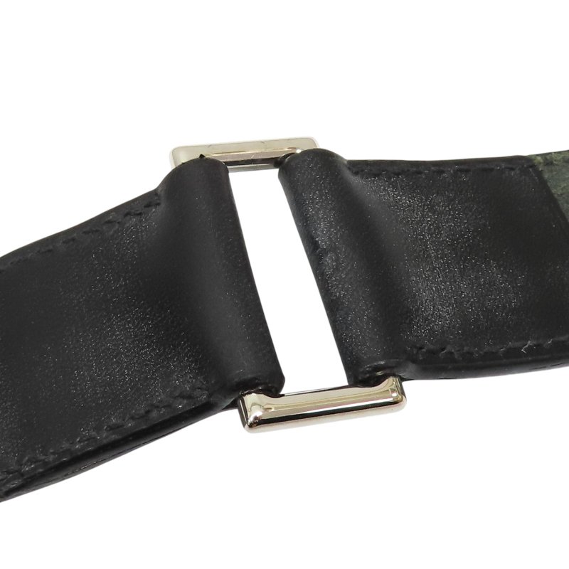 HERMES 愛馬仕 黑色牛皮 Etriviere 皮帶 口N刻-5