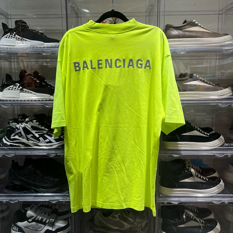 Balenciaga巴黎世家 螢光綠短袖M-1