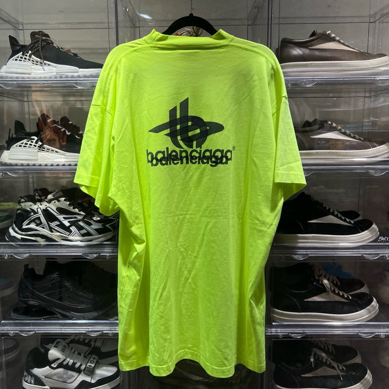 balenciaga巴黎世家 幻影螢光短袖1碼-1