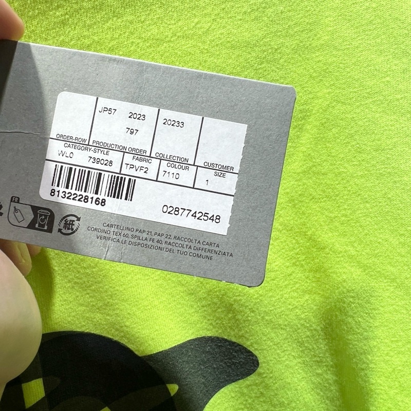 balenciaga巴黎世家 幻影螢光短袖1碼-2