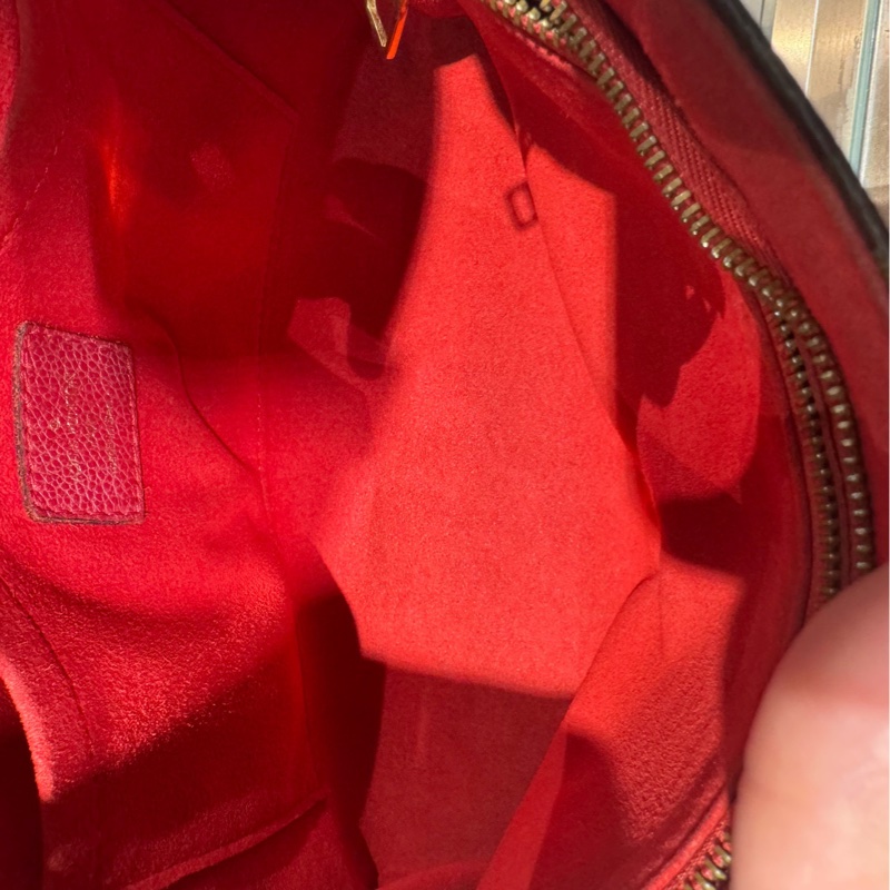 98🆕 LV老花拼紅傳奇信封包鏈條包單肩斜挎包-7