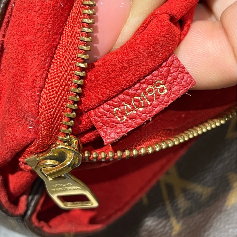 98🆕 LV老花拼紅傳奇信封包鏈條包單肩斜挎包-8