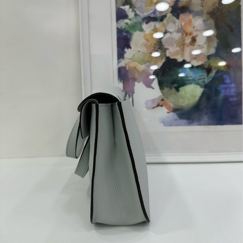 Hermes 愛馬仕 Halzan 25 聖杯藍銀扣 B刻-5