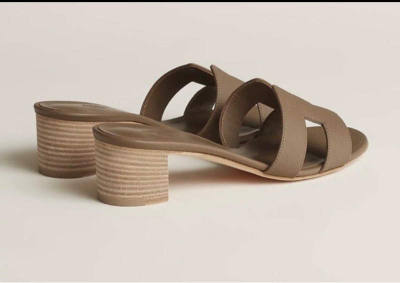 大平賣 全新Hermes 拖鞋 oasis 38 大象灰色 連正單-2