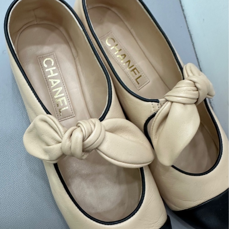 Chanel 香奈兒蝴蝶結瑪麗珍鞋 36碼-3