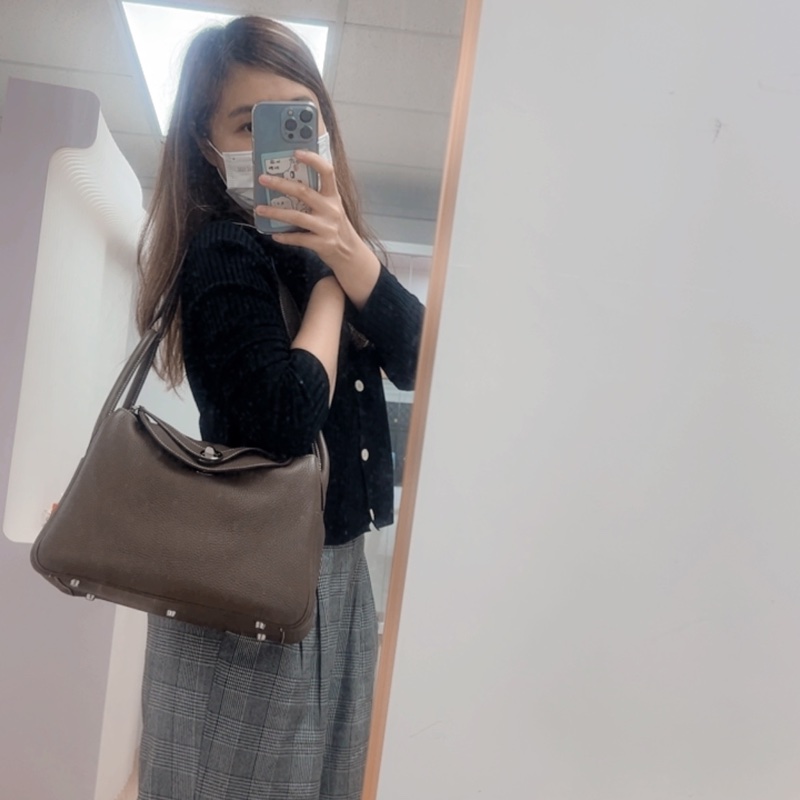 Hermes lindy 30 大象灰銀扣 D-13