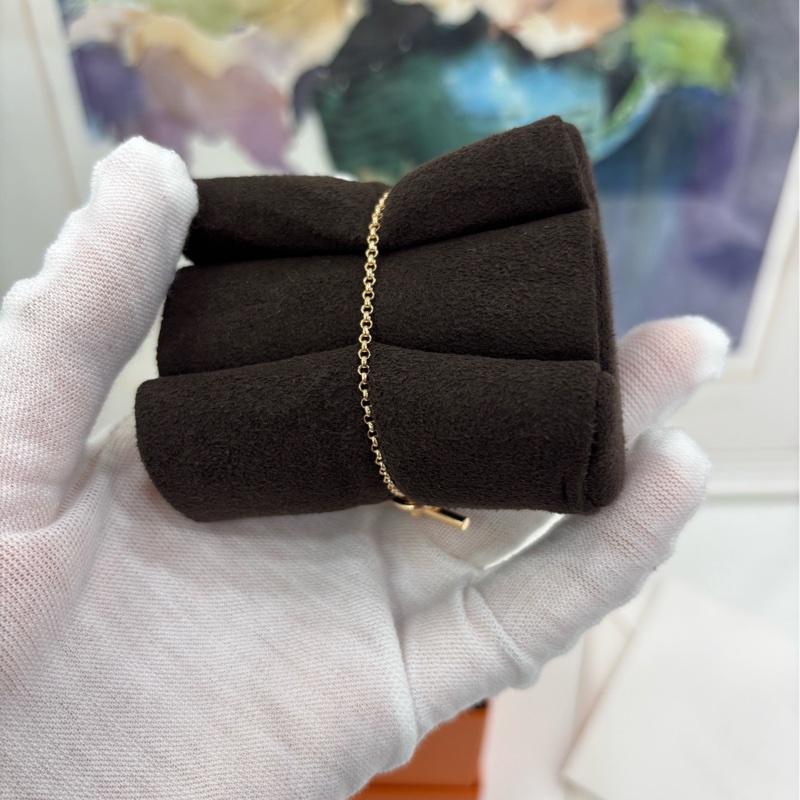 Hermes愛馬仕Clou de forge18K金 手鐲XS，26年4月證書 全新-2