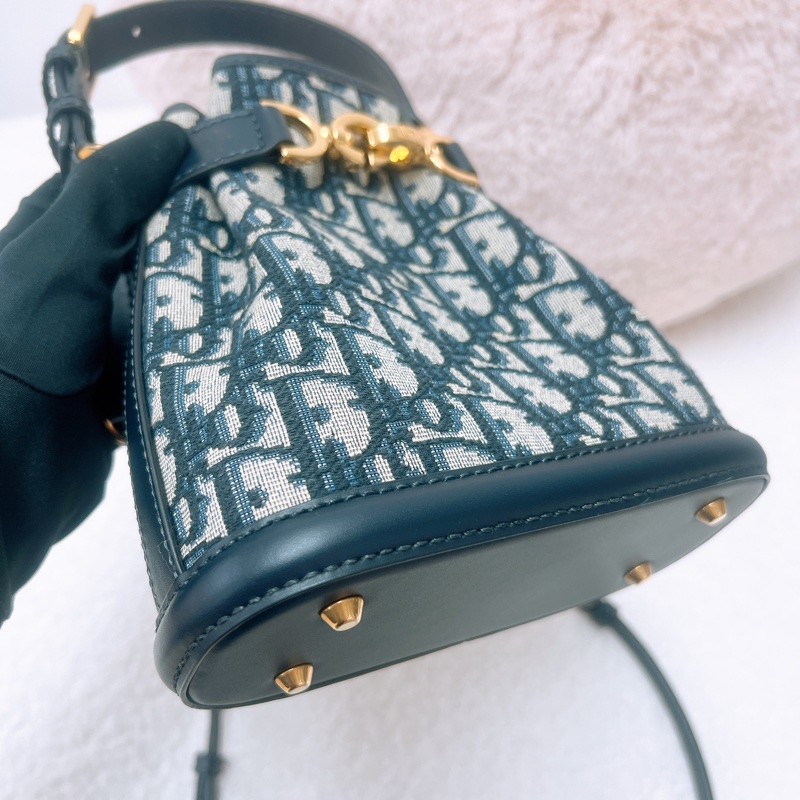 Dior c’est bucket 藍色老花水桶小號-3