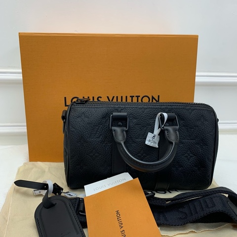 Full set超新淨✨LV Keepall 25 黑色壓紋