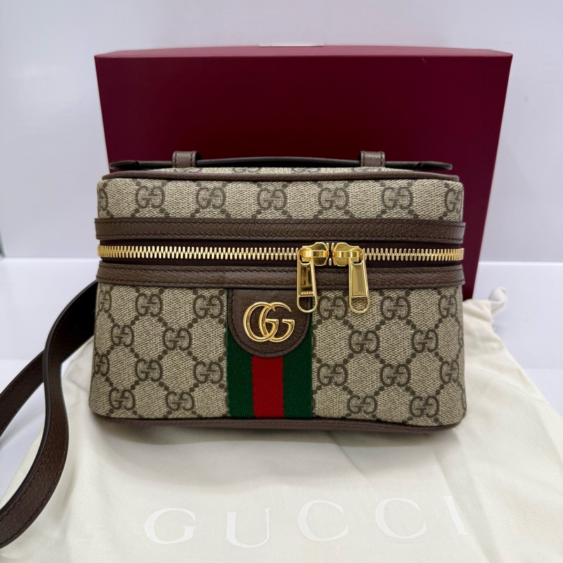 GUCCI OPHIDIA GG 小號化妝盒兩用肩背包816357-2