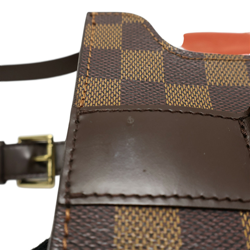 棕色 棋盤格 帆布 Portobello 肩背包 N45271【LOUIS VUITTON LV 路易威登】 N45271-12