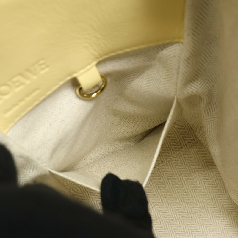 黃色牛皮 Hammock 肩背包 A538H13X10【LOEWE 羅威】 A538H13X10-3