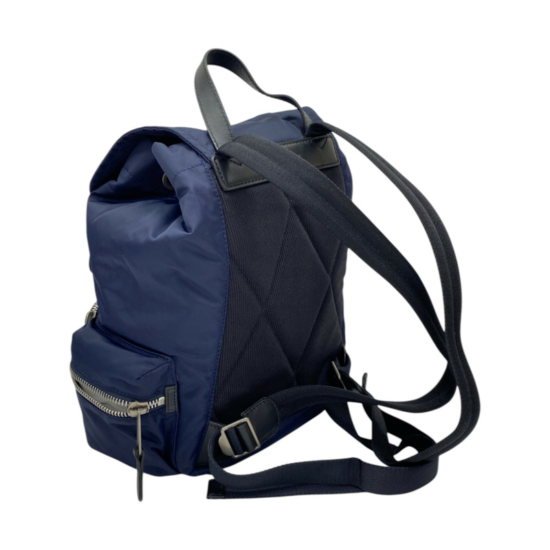 深藍色 尼龍 後背包【BURBERRY 巴寶莉】 8006723-1