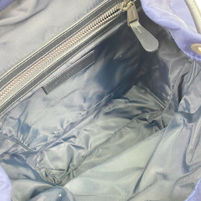 深藍色 尼龍 後背包【BURBERRY 巴寶莉】 8006723-3