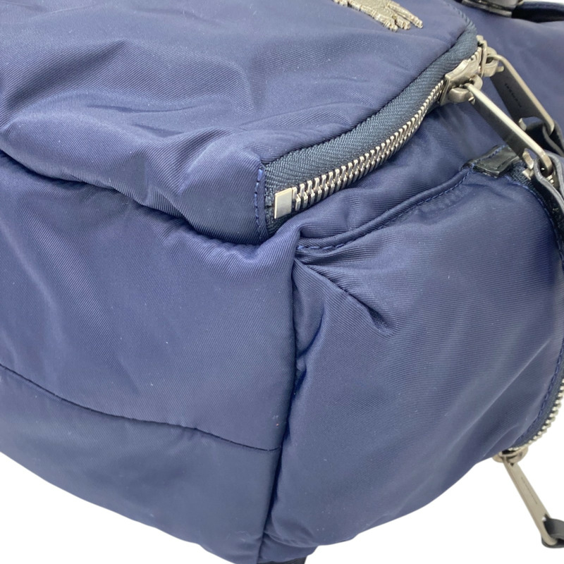 深藍色 尼龍 後背包【BURBERRY 巴寶莉】 8006723-11