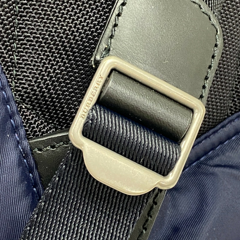 深藍色 尼龍 後背包【BURBERRY 巴寶莉】 8006723-12