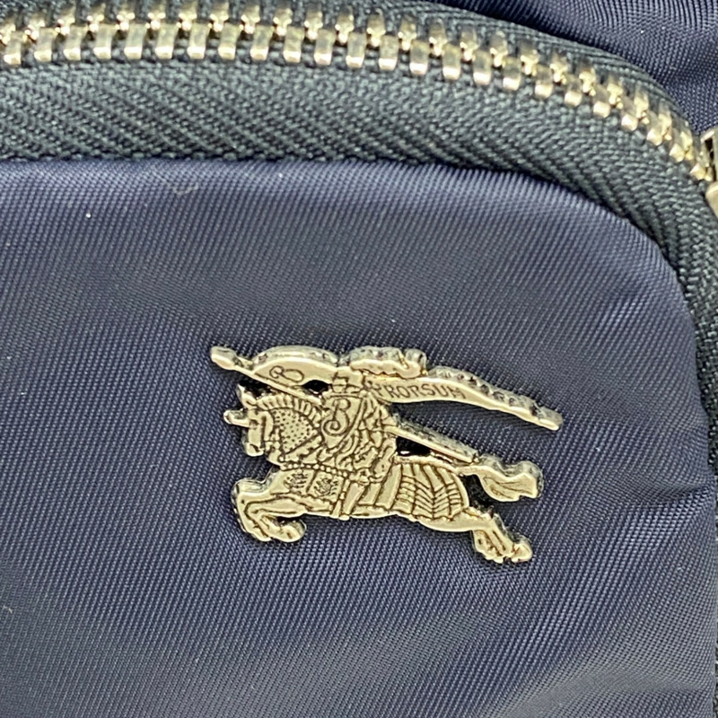 深藍色 尼龍 後背包【BURBERRY 巴寶莉】 8006723-13