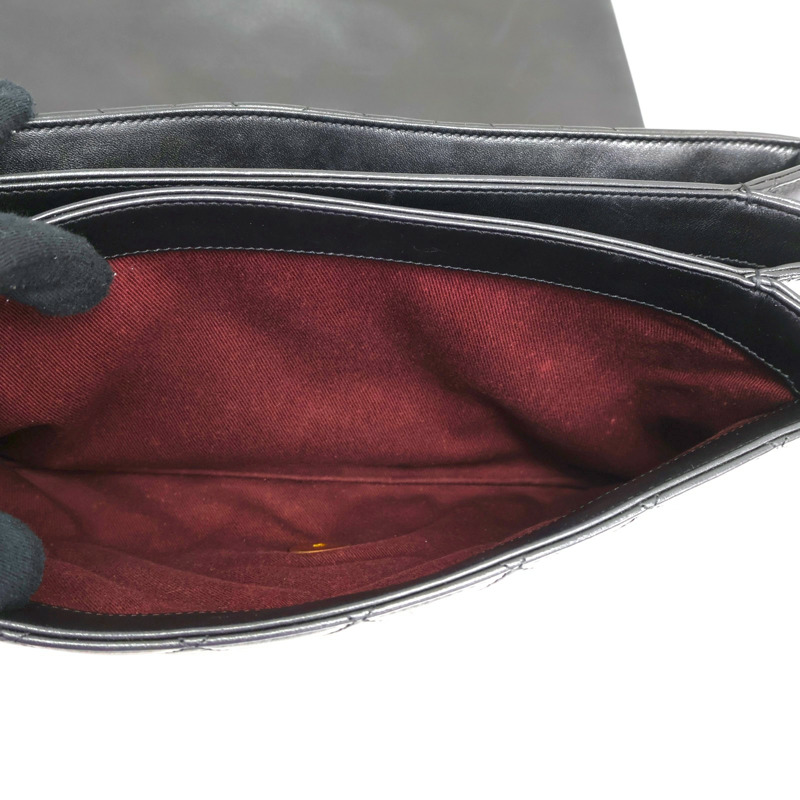 黑色 菱格紋 牛皮 Elegance Flap 手提包 A66414【CHANEL 香奈兒】 A66414-2