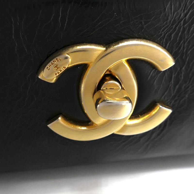 黑色 菱格紋 牛皮 Elegance Flap 手提包 A66414【CHANEL 香奈兒】 A66414-7