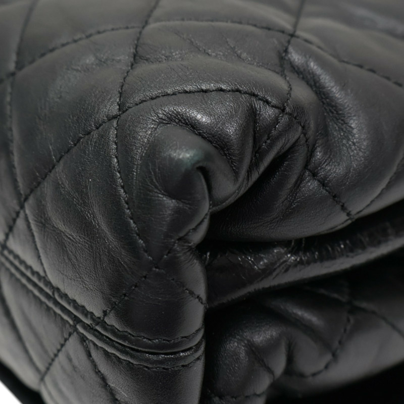 黑色 菱格紋 牛皮 Elegance Flap 手提包 A66414【CHANEL 香奈兒】 A66414-12