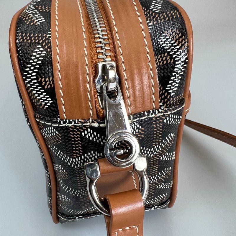 GOYARD  咖色老花相機包-8