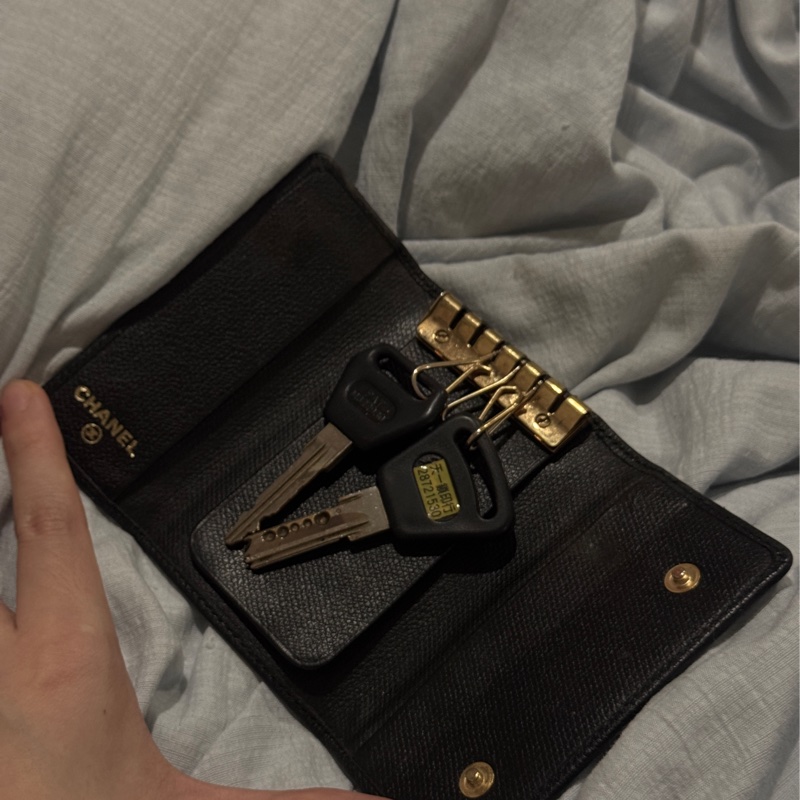 Chanel 黑金鑰匙包 香奈兒卡包 鑰匙包 Chanel錢包 卡夾-3