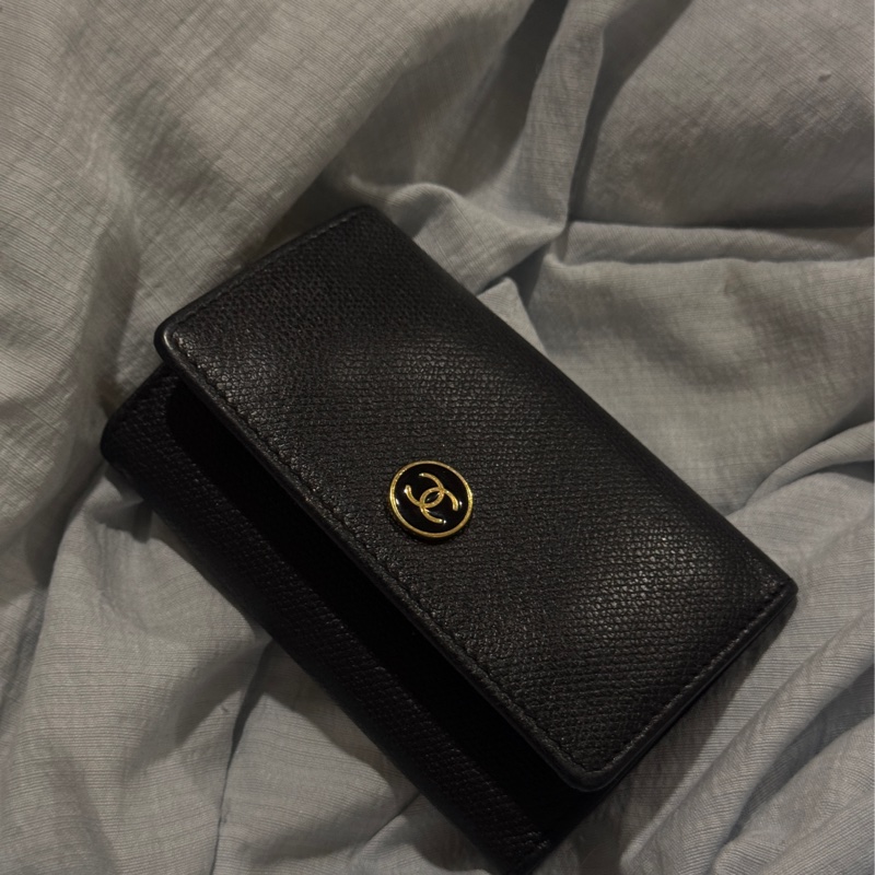 Chanel 黑金鑰匙包 香奈兒卡包 鑰匙包 Chanel錢包 卡夾-4