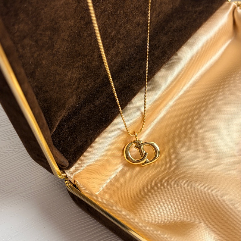 Christian Dior 迪奧 CD 鍍金項鏈 頸鍊-3