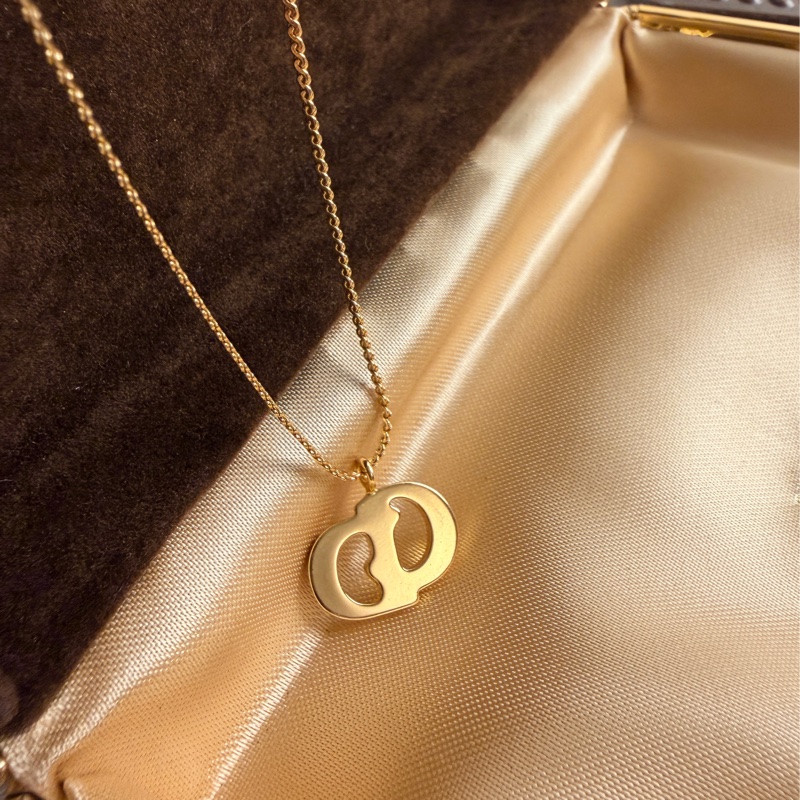 Christian Dior 迪奧 CD 鍍金項鏈 頸鍊-4