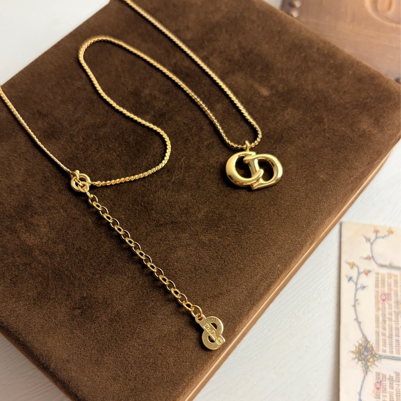 Christian Dior 迪奧 CD 鍍金項鏈 頸鍊-5