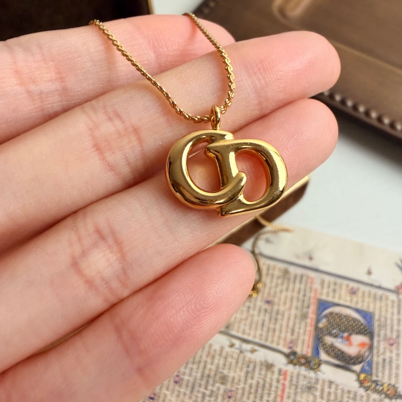 Christian Dior 迪奧 CD 鍍金項鏈 頸鍊-9