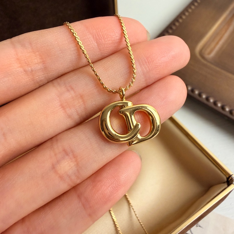 Christian Dior 迪奧 CD 鍍金項鏈 頸鍊-11