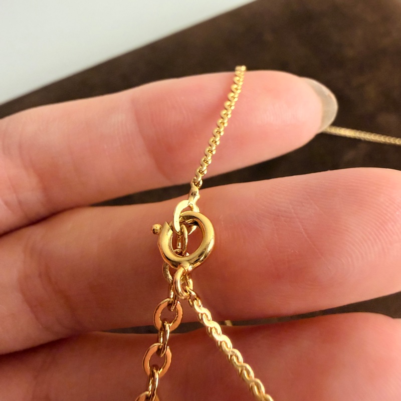 Christian Dior 迪奧 CD 鍍金項鏈 頸鍊-13