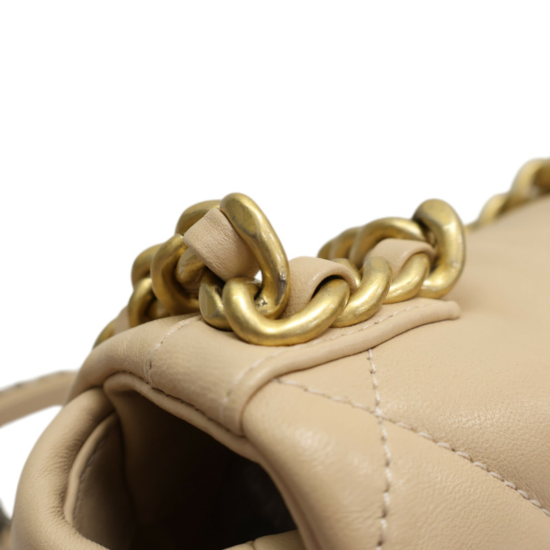 淺褐色 菱格紋 羊皮 19 bag 肩背包 AS1160【CHANEL 香奈兒】 AS1160-12