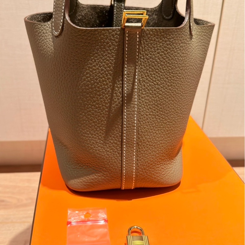 HERMES 菜籃子18 K刻大象灰-2