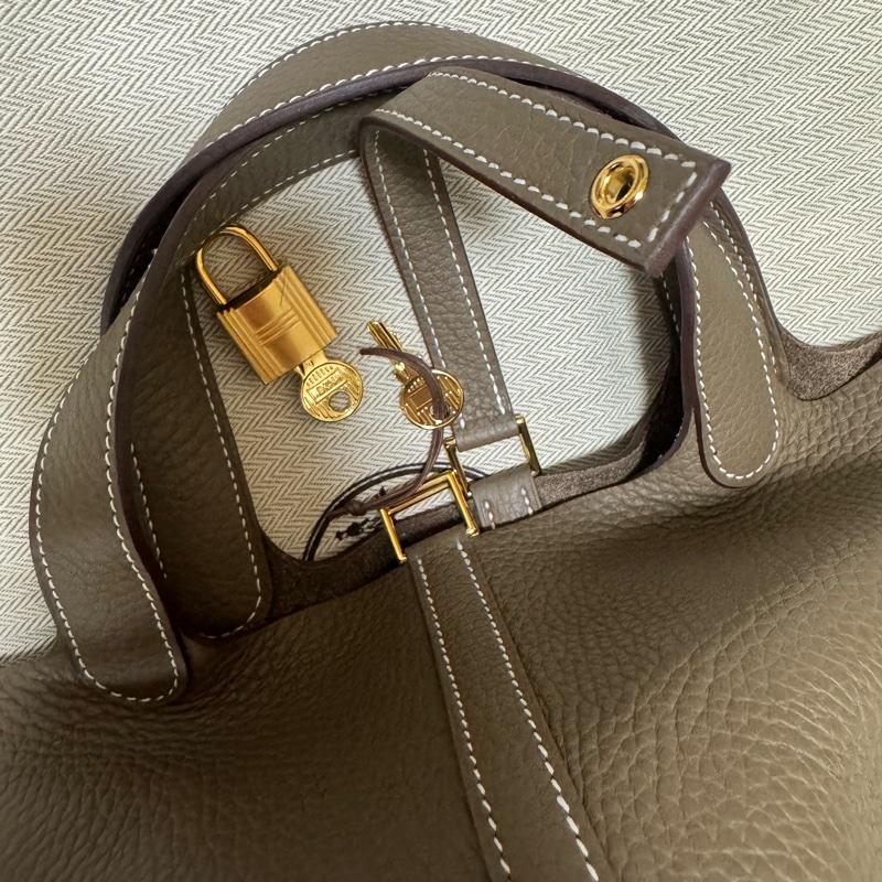 HERMES 菜籃子18 K刻大象灰-9