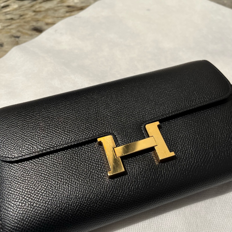 Hermes 黑 Epson 牛皮金釦Constance To Go-1