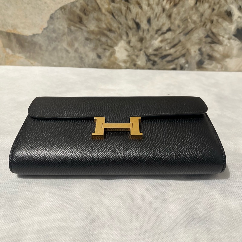 Hermes 黑 Epson 牛皮金釦Constance To Go-2