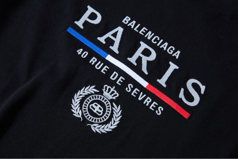Balenciaga黑色PARIS T恤-7