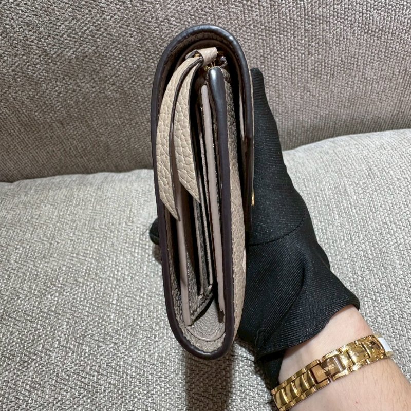 LV Victorine 斑鳩灰奶油色錢包-3